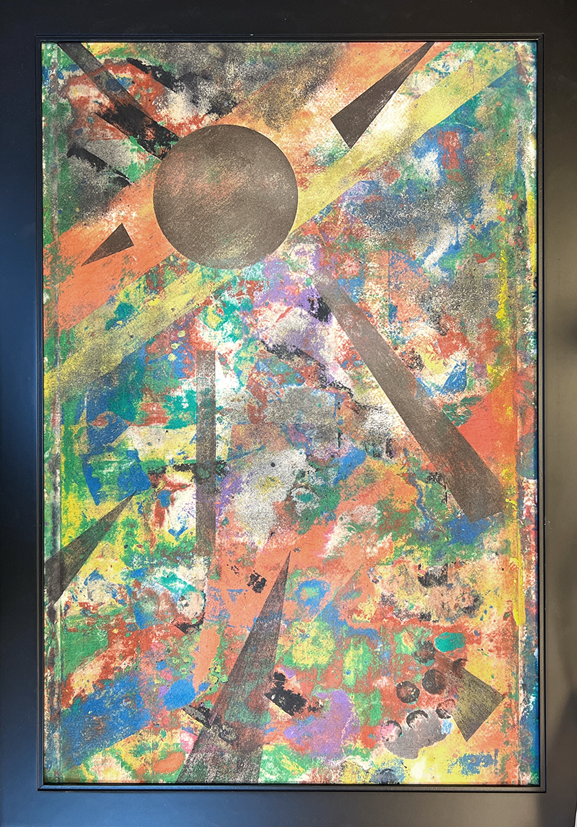 Enlightenment, a clay monoprint by Andrew T. Smith