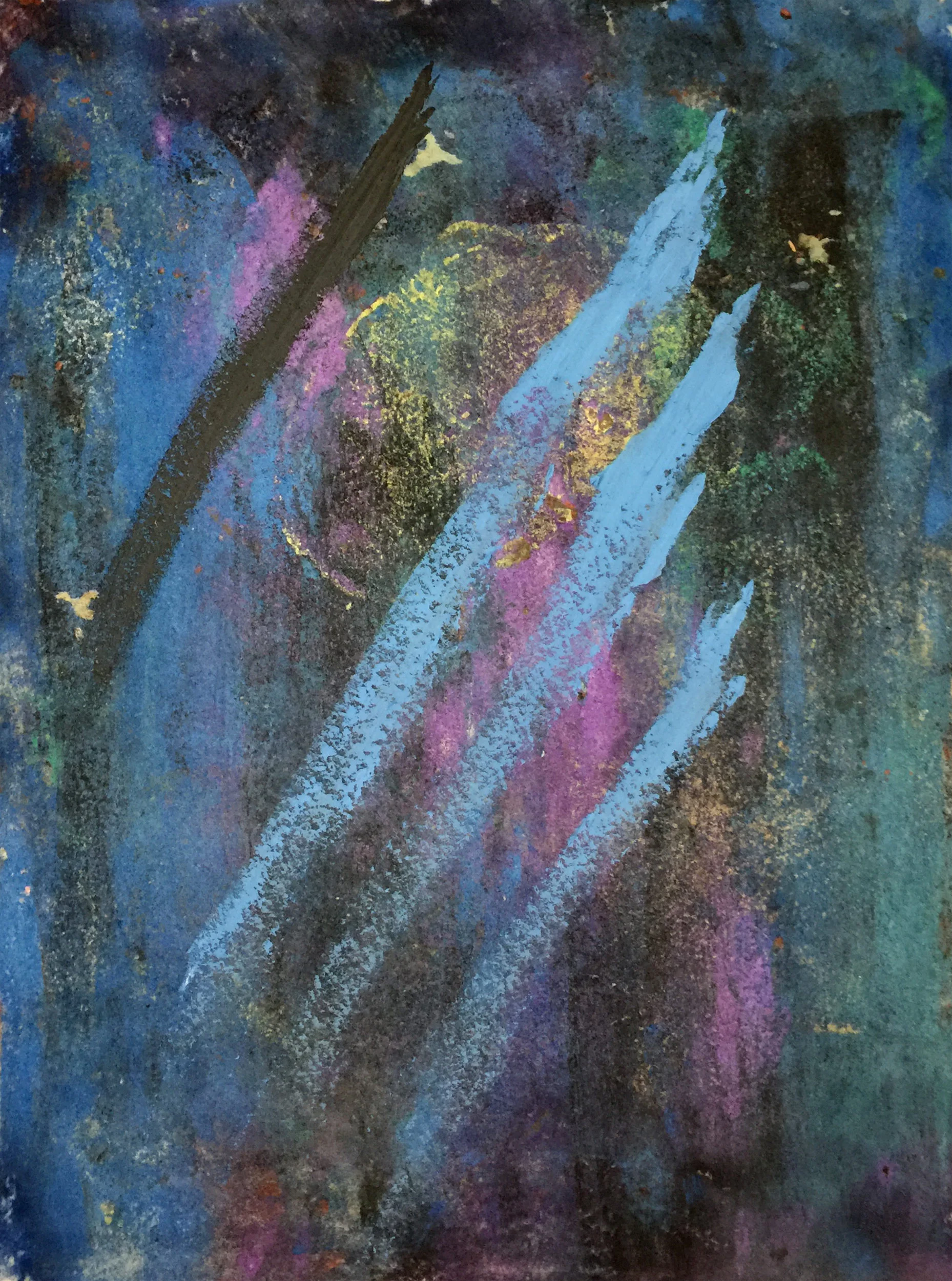Nightfall, a clay monoprint by Andrew T. Smith